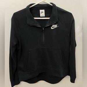 Kids Nike black quarter zip